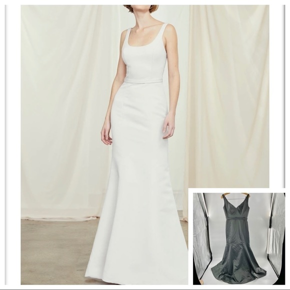 Mori Lee by Madeline Gardner Fit and Flare Bridesmaids Gown - Picture 1 of 16